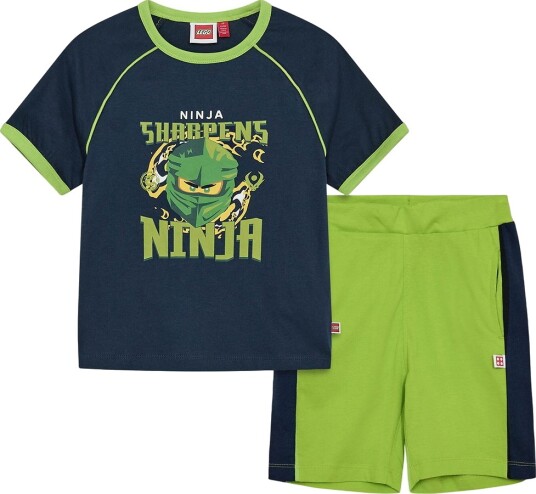 LEGO® Ninjago Shorts Sett T skjorte/Shorts Navy/Grønn LEGO® Wear 4 år 104 Shorts Blå LEGO® Ninjago Shorts Sett T skjorte/Shorts Navy/Grønn LEGO® Wear 4 år 104 Shorts Blå
