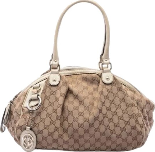 Gucci Vintage Dame Pre owned Beige ONE SIZE,