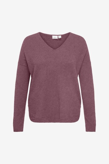 Only Carmakoma - Genser carMargareta LS Pullover Knt - Brun