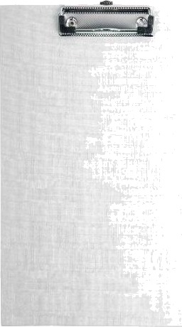 D.Rect A4 Pvc Plate Med Klype Hvit D.Rect