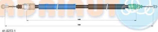Tautrekk, håndbremse ADRIAUTO 41.0272.1 Tautrekk, håndbremse ADRIAUTO 41.0272.1