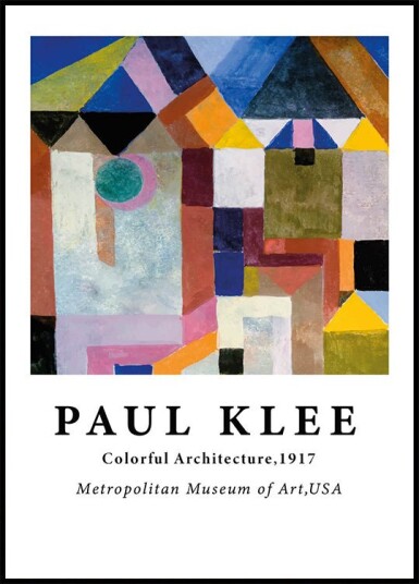Paul Klee   Colorful Architecture Plakat Plakat / 100x150cm