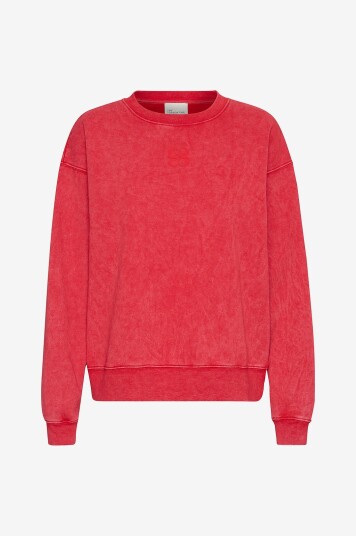 My Essential Wardrobe Collegegenser DiegoMW Logo Print Sweat Rød