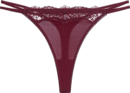 Dorina Origins Shiny Microf Thong   Red   XXL