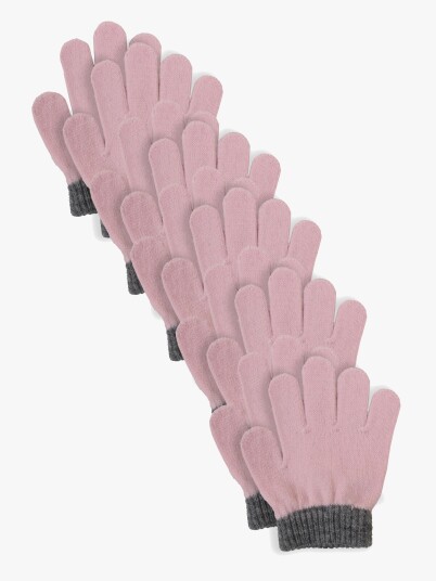 Lindberg Sundsvall Vanter 5 Pakk Pink/Anthracite 5 8 år Lindberg Sundsvall Vanter 5 Pakk Pink/Anthracite 5 8 år
