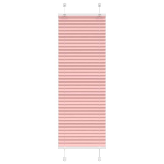 plisségardin Rosa 45x100 cm Stoff Bredde 44,4 Polyester