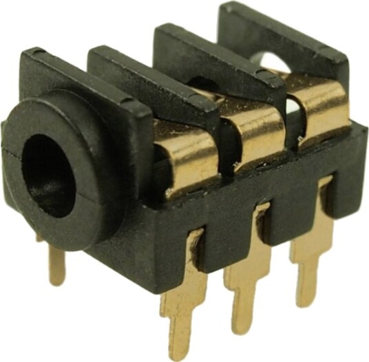 Cliff Jackplugg 3,5mm Horisontal Montering 3-Poler Stereo FCR1295G