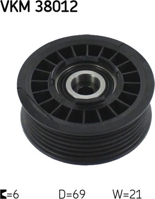 Løpehjul vifterem SKF VKM 38012