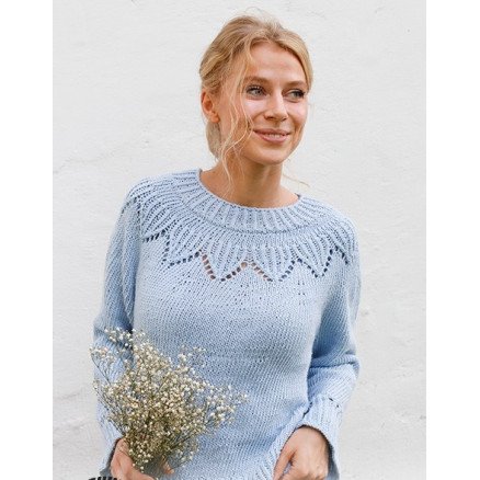Echo Mountain by DROPS Design Genser Strikkeoppskrift str S XXXL
