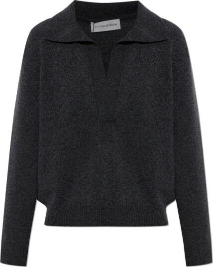 Victoria Beckham Dame Strikkevarer Grå XS,