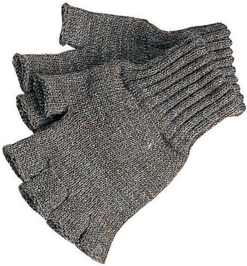 Barbour Fingerless Gloves Dark Olive Check Dark Olive Check M