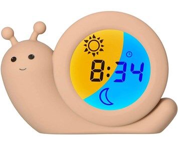 Alecto Beige Sleep Trainer Night Light Og Alarm Clock