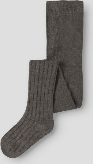 Name It Wakma Wo/Bl Structure Pantyhose Brun 98/104