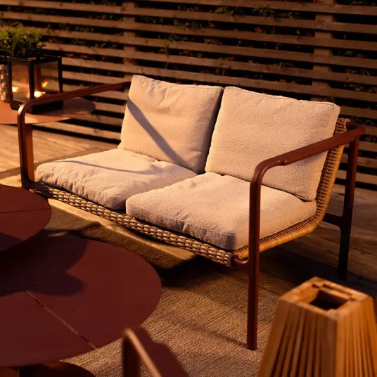 Brafab Motty 2 seter sofa Zin Red / Teddy Beige Brafab Motty 2 seter sofa Zin Red / Teddy Beige
