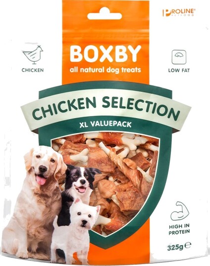 Boxby Hundesnacks Kyllingutvalg 2 X 325 G