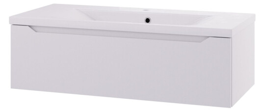Linn Bad Emma D45 Servantskap med 1 Skuff Hvit / 100cm Linn Bad Emma D45 Servantskap med 1 Skuff Hvit / 100cm