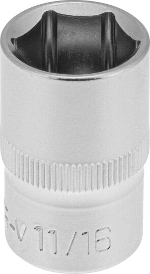 PELA 562449 Pipe Drivstørrelse 1/2", 6-Kant, Kort 11/16"