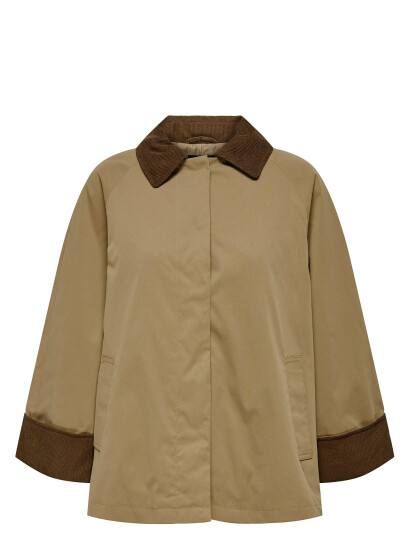 ONLY Onlorchid Mix Cordoroy Parka Coat Cs Otw - Beige - S