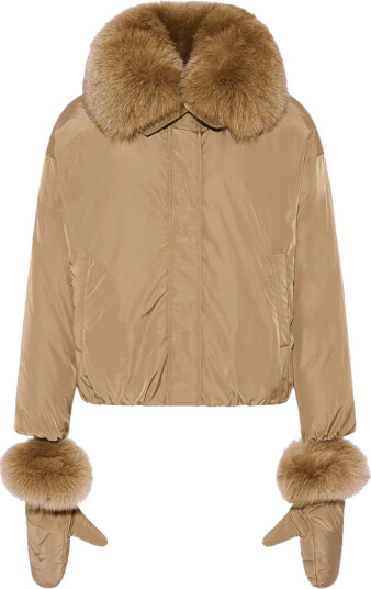 Yves Salomon Dame Jakker Beige M, Yves Salomon Dame Jakker Beige M,