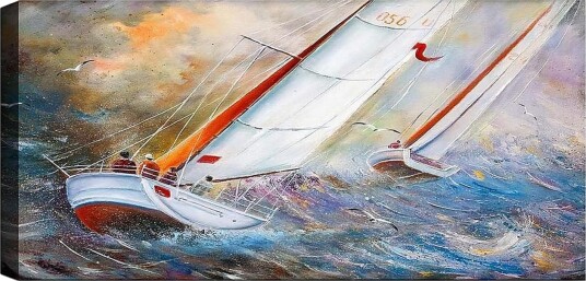 Canvasbilde YTY Nautical & Beach Flerfarget 120x50 cm