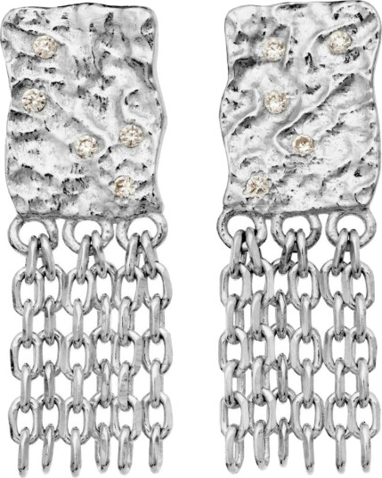 Maanesten Pietra Earrings Sølv farge 15 mm