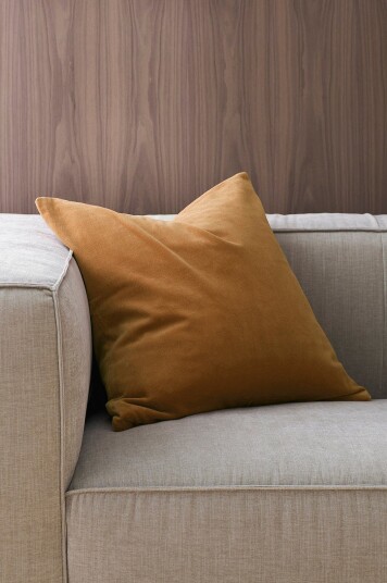 Ellos Home Putetrekk Celina i fløyel 50x50 cm Beige