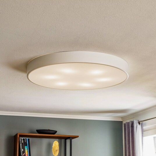 TEMAR LIGHTING Cleo 800 taklampe hvit sensor IP20 Ø 78 cm metall