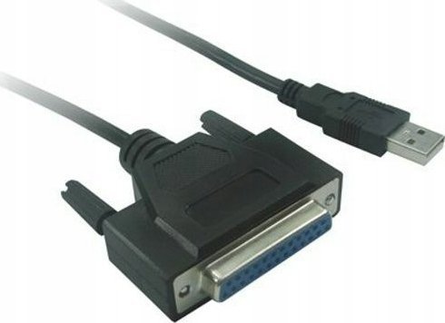 Premiumcord Usb-A - Db-25 Usb-Kabel 1 M Svart (Kuprint2)