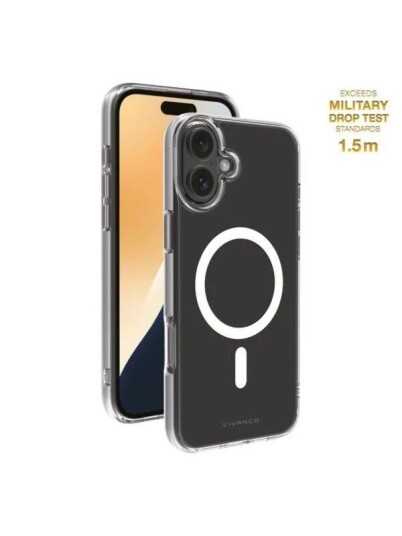 Vivanco Mag Clear Cover for iPhone 16 Plus Clear