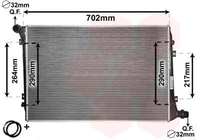 Radiator VAN WEZEL 58002224