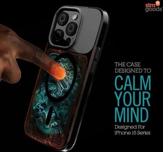 STM Reveal Warm MagSafe Case for iPhone 15 Pro Black Realm
