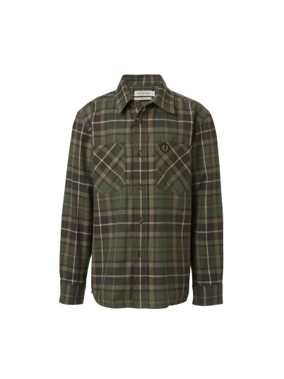 Chevalier Teal Light Flanellskjorta Hemlock Green Rutig Junior 160