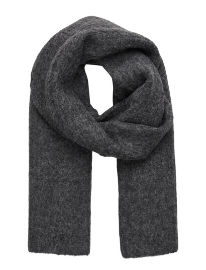 Rosemunde Rwtulip Wool Blend Rib Knit Scarf - Grey - ONE SIZE Rosemunde Rwtulip Wool Blend Rib Knit Scarf - Grey - ONE SIZE