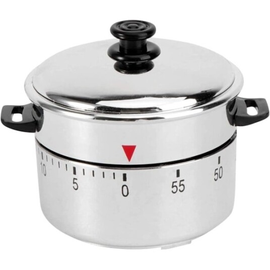 Mekanisk eggtimer 60 minutters kjøkkentimer manuelt sett Mekanisk eggtimer 60 minutters kjøkkentimer manuelt sett
