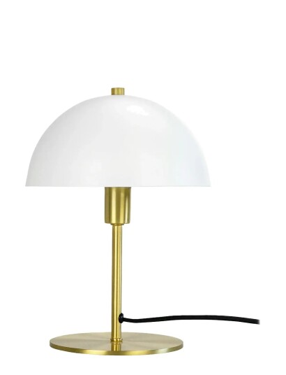 Dyberg Larsen Malmø Hvid/ Messing Bordlampe - White - H30CM