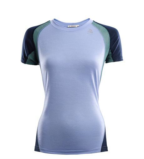 Aclima LightWool Sports T-shirt , Dame Purple Impr /Navy XS Aclima LightWool Sports T-shirt , Dame Purple Impr /Navy XS
