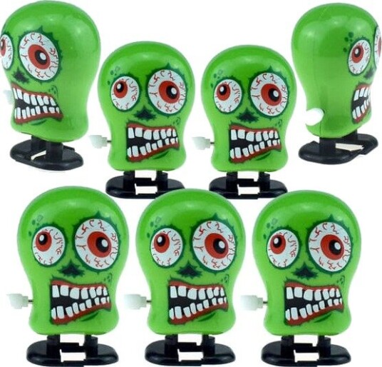 7X Pieces Monster Jump Ups Hoppende Spring Mini Monstre for Barn Festposer Adventskalender Bursdag
