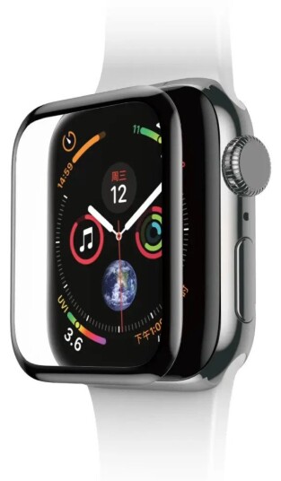 SiGN Series 3 Skjermbeskytter til Apple Watch 38mm Herdet Glass Sort