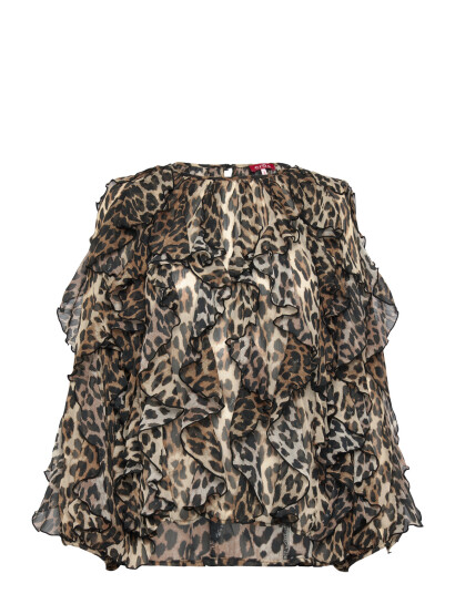 crās Ryacras Blouse Brown 38 crās Ryacras Blouse Brown 38
