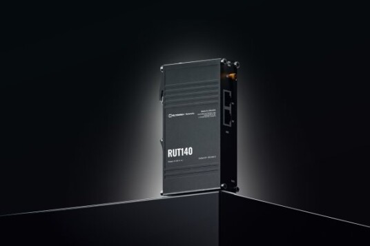 Teltonika Rut140 Industriell Ethernet Ruter med WiFi 4 og DIN-skinne Montering - Sort