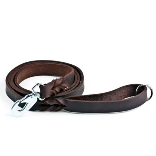 Feel Leather Braid Lærkobbel Brun (22Mmx180Cm)