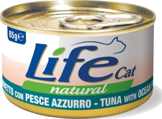 Life Cat Natural Våtfôr Adult Tunfisk Med Havfisk 6 X 85 G