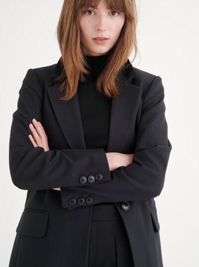 InWear Zellaiw Long Blazer Black 34 InWear Zellaiw Long Blazer Black 34
