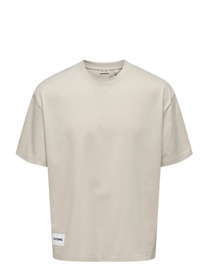 ONLY & SONS Onslale Ovz Ss Xt Tee - Beige - XS