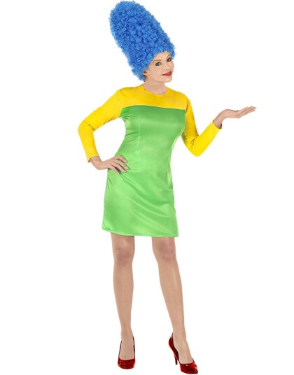 Marge Simpsons Inspirert Kostyme med Parykk Strl S