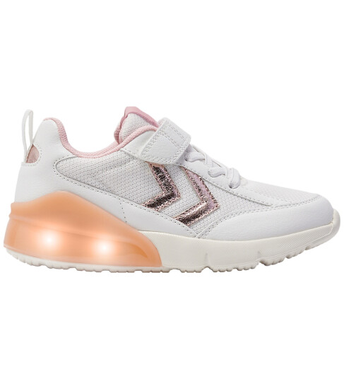 Hummel Sko m. Lys   Daylight JR   Brude Rose   Hummel   34   Blinkende sko   Hvit
