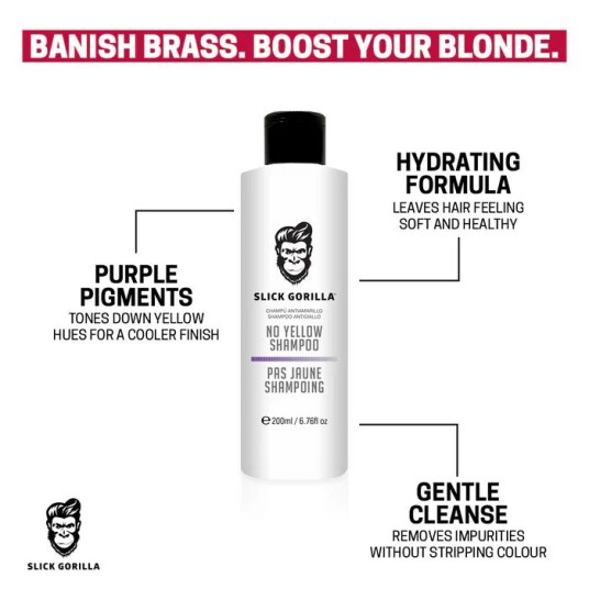 Slick Gorilla No Yellow Shampoo 200ml