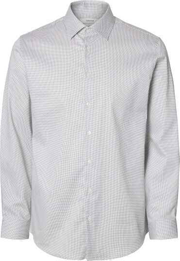 Selected Slmslimfilip Performance Ls Sht Aop Noos White XL