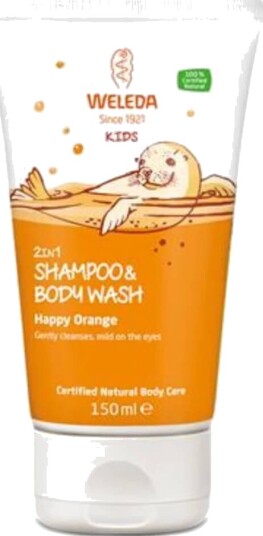 Weleda Kids 2 in 1 Shower and Shampoo Fruity Orange 150 ml Weleda Kids 2 in 1 Shower and Shampoo Fruity Orange 150 ml