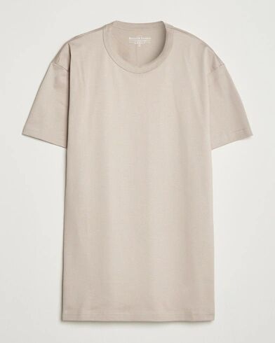 Bread & Boxers Pima Cotton Crew Neck T-Shirt Greige Bread & Boxers Pima Cotton Crew Neck T-Shirt Greige